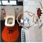 Gadget drle de jeu de basket - ball de toilette pour les amateurs de basket - ball, cadeau de farce