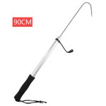 Gaff de poisson tlescopique en acier inoxydable, crochet de lance de pche en mer glace, support de ...