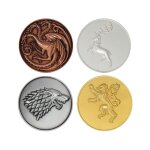 Game of thrones - pack 4 mdaillons sigil limited edition