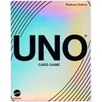 Mattel games uno edition platinum - jeu de cartes premium de collection