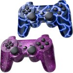 Gaming controller fr ps3, wireless move / motion controller gamepad mit verbessertem joystick kompatibel ...