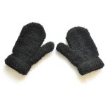 Gants chauds et epais en peluche, pour enfant de 1 - 4 ans, moufles polaire corail, en velours, doigt ...