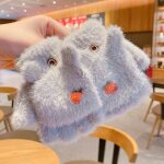 Gants chauds d'hiver pour enfants filles de 3 a 15 ans, mitaines en nylon pour couvrir la moiti� des ...
