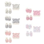 Gants en coton anti - rayures pour b�b�s, ensemble de couvre - pieds, mitaines, chaussettes, bonnets, ...