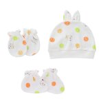 Gants en coton doux anti - rayures pour b�b�, couvre - pied, chapeau, ensemble de couvre - chef, mitaines, ...