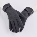 Gants pour ecran tactile pour femmes, mitaines de poignet, coupe - vent, pour la conduite en plein air, ...