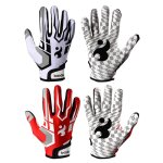 Gants de football de haute qualit en silicone, gants rcepteurs pour enfants et jeunes m4yd
