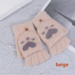 Gants d'hiver a doigt complet pour gar�ons et filles, mitaines de dessin anim� d'animaux mignons, chauds, ...