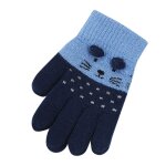 Gants d'hiver pour enfants, mignons et chauds, tricot�s avec des animaux de dessin anim�, pour gar�ons ...