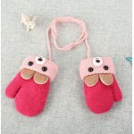 Gants d'hiver en peluche epais et chauds pour b�b�, mitaines en velours pour enfants, gants de doigts ...