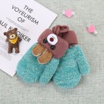 Gants mignons ours de dessin animé pour bébé, mitaines d'hiver en laine tricotée pour nourrissons, epaisses ... Gants mignons ours de dessin animé pour bébé, mitaines d'hiver en laine tricotée pour nourrissons, epaisses ...