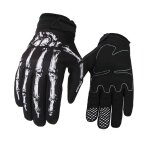 Gants de motocross en os de squelette de moto, 1 paire, coupe - vent d'extérieur, imperméables, gants ... Gants de motocross en os de squelette de moto, 1 paire, coupe - vent d'extérieur, imperméables, gants ...
