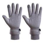 Gants de ski et d'alpinisme chauds a doigts longs pour ecran tactile