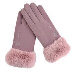 Gants de ski antidrapants pour femmes, gants de ski d'hiver impermables et coupe - vent