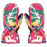 Gants de ski pour hommes et femmes, coupe - vent, chauds et froids, coutures colores