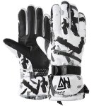 Gants de ski impermables et chauds pour homme et femme, 5042