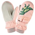Gants de ski impermables pour enfants, jolis motifs, pour l'hiver et la neige, pour bb garon