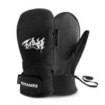 Gants de ski de snowboard professionnels, de haute qualit, chauds, impermables, noirs et blancs, mitaines ...