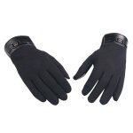 Gants thermiques en cachemire pour moto et ski, pour hommes et femmes, mitaines chauffantes a ecran tactile, ...
