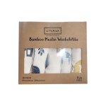 Gants de toilette en bambou pour bb, 6 couches, serviette douce et absorbante, pour le visage du nouveau ...