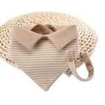 Gant de toilette en coton pour bbs, bavoir ray, col en coton, multifonction, pour garons et filles, ...