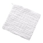 Gant de toilette doux et absorbant pour bb, serviette de bain carre en gaze, lavage du visage, lingette ...
