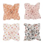 Gant de toilette en mousseline pour bb, petite serviette carre en gaze, pour la famille qui a un bb, ...