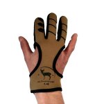 Gantier de protection 3 doigts en cuir noir pour tir a l'arc, accessoire de scurit d'archerie, pour ...