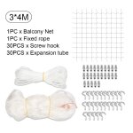 Garde corps anti chute pour chien, pour clture de balcon, protection durable des animaux domestiques, ...