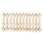 Garde - corps miniature en bois pour maison de poupe, jouets de dcoration, echelle 1 / 12, 12 pices ...