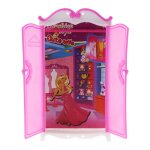 Garde - robe de princesse 30cm, jouets de poupes, maison de poupe, placard, accessoires de jouets d5qa ...