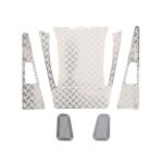 Garniture de grille d'admission de feuille décorative de plaque de protection de capot en acier métallique ... Garniture de grille d'admission de feuille décorative de plaque de protection de capot en acier métallique ...