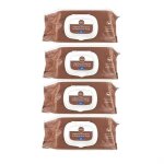 Gifrer lingettes nettoyantes a l'huile d'olive 70 lingettes lot de 4