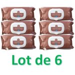 Gifrer lingettes nettoyantes a l'huile d'olive vierge - lot de 6 paquets de 70 lingettes