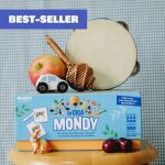 Giga mondy, cartes de nomenclature montessori multicolore