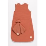 Gigoteuse bb hiver en double gaze de coton et son doudou mouchoir