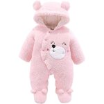 Gigoteuse bb rose - amoune - hiver - velours de coton - 3 mois a 12 mois