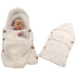 Gigoteuse a capuche douillette pour bébé de 0 a 6 mois - tricot doux, couverture et gigoteuse polyvalentes, ... Gigoteuse a capuche douillette pour bébé de 0 a 6 mois - tricot doux, couverture et gigoteuse polyvalentes, ...