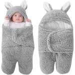 Gigoteuse d'emmaillotage a capuche couvertures aver pieds spar sac de couchage garon fille hiver unisexe ...