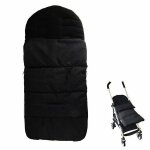 Gigoteuse universelle pour poussettes, landaus et landaus - polaire douce, noire, longueur 87 cm, largeur ...