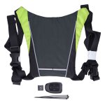 Gilets d'avertissement de vlo sans fil, gilet de scurit pour vlo, clignotant led, avec tlcommande, ...