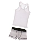 Gilet blanc, sous - vtement, adapt aux vtements de 12 pouces, echelle 1 / 6