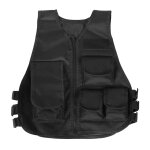 Gilet de camouflage militaire pour enfants pour jeux de plein air (noir s)