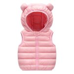 Gilet a capuche pour bébé, résistant, coupe - vent, fermeture eclair, léger, hiver Gilet a capuche pour bébé, résistant, coupe - vent, fermeture eclair, léger, hiver