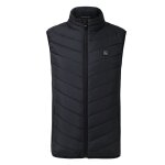 Gilet chauffant electrique usb d'extérieur, veste en tissu thermique avec plumes, pour randonnée, camping, ... Gilet chauffant electrique usb d'extérieur, veste en tissu thermique avec plumes, pour randonnée, camping, ...