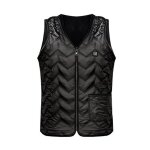 Gilet chauffant unisexe pour hommes et femmes, gilet chauffant usb rglable avec 3 niveaux de chauffage ...
