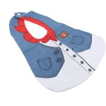 Gilet en coton pour nouveau n� fille, bavoir, tablier d'alimentation, smock, motif mignon, bandana, echarpe, ...