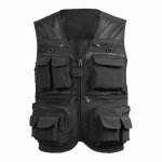 Gilet de pêche respirant en maille pour voyage, avec poches zippées, gilet de travail d'été pour activités ... Gilet de pêche respirant en maille pour voyage, avec poches zippées, gilet de travail d'été pour activités ...