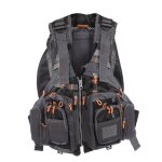 Gilet de pche sac  dos bretelles rglables et ceinture noir taille moyenne pour hommes et femmes activit ...