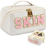 Ginoya trousse de toilette de grande capacit, cadeau d'anniversaire pour fille, trousse de maquillage ...
